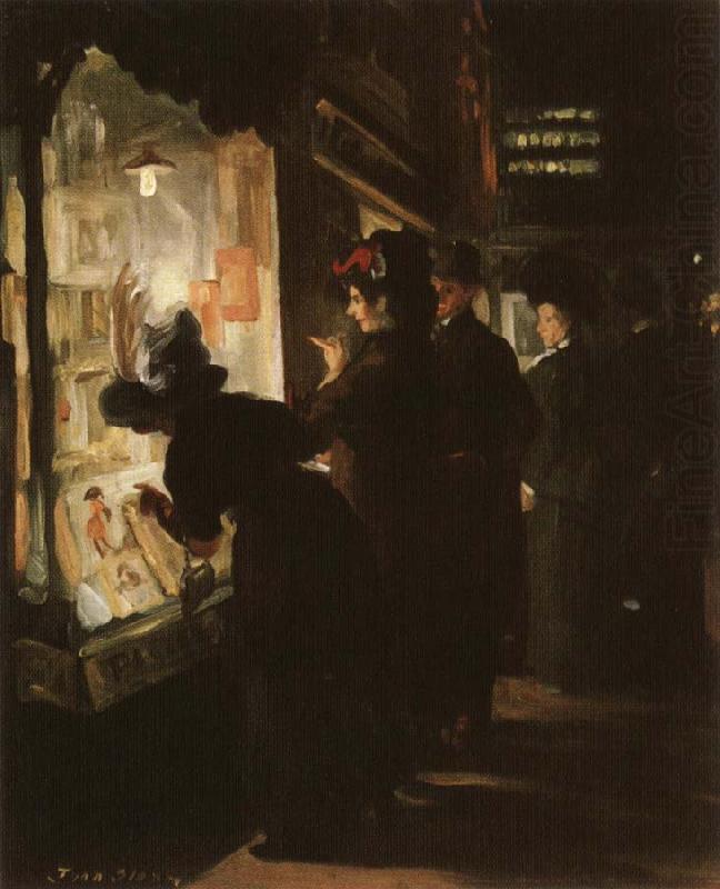 John sloan Picuture-Shop Window china oil painting image